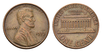 США 1 цент 1973 Линкольн KM 201 медь цинк 4685-452