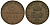 ПРУССИЯ 3 ПФЕННИНГА 1861 A, ВИЛЬГЕЛЬМ I (1861-1888) KM 482 медь 4513-145