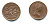 Канада 1 цент 1979 Елизавета II (1952-2022), кленовый лист KM 59.2 бронза 540-736