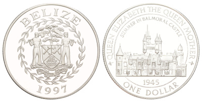 Белиз 1 доллар 1997 KM 135 серебро PROOF 441-734