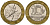 Франция 10 франков 1990 тип Гений Бастилии KM 964.1, Le Frank 375.5 биметалл 4601-421