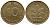 ФРГ 10 ПФЕННИГОВ 1981 F KM 108, J. 383 сталь плакированная латунью 56-1014