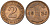 Германия 2 рентенпфеннига 1924 A KM 31, J. 307 бронза 4147-1242