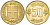 Исландия 50 эйре 1974 KM 17 никель латунь 214-543