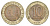 СССР 10 рублей 1991 ЛМД, ГКЧП Y 295 биметалл 4629-825