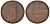 Ганновер 2 пфеннига 1839 A, Эрнст Август (1837-1851) KM 174.1, AKS 122, J. 55 медь 75-1713