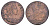 Великобритания 1/2 пенни 1700 Вильгельм III (1694-1702) KM 503, Spink 3556 медь 3711-622