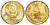 СССР 1 КОПЕЙКА 1974 Федорин 153, С УСТУПОМ KM 126а латунь 3955-752