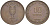 Израиль 10 прута 1949 JE 5709, без жемчужины KM 11 бронза 111-233