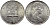 Гибралтар 1 крона 1970 Елизавета II (1952-2022), старый замок KM 4 медно-никель UNC 74-635