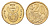 ЮАР 20 центов 2002 герб, цветок протея KM 270 сталь плакированная бронзой UNC 4687-544
