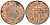 Великобритания 1 пенни 2005 Елизавета II (1952-2022) KM 986, Spink 4710 (B5) сталь плакированная медью 4609-627