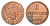 Австрия 1 крейцер 1851 B, Франц Иосиф I (1848-1916) KM 2185 медь 71-1554