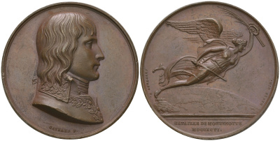 Набор бронзовых французских медалей и медальонов 1810 года. Оригинальный комплект. 0-0-00