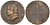 Папская область 1 сольдо = 5 центов 1867 R, Пий IX (1846-1878) KM 1372.2 медь 92-712
