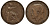 Великобритания 1 фартинг 1917 Георг V (1910-1936), темная отделка KM 808.1, Spink 4059 бронза 4114-733