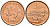 Азербайджан 3 гяпик 2006 KM 40 сталь плакированная медью UNC 4387-257