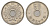 Япония 50 йен 1962 Yr. 37, Хирохито (1926-1989) Y 76 никель 4633-311