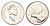 Канада 25 центов 1990 Елизавета II (1952-2022), олень KM 184 никель PROOF-LIKE (BU) 4638-537