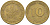 ФРГ 10 пфеннигов 1970 J KM 108, J. 383 сталь плакированная латунью 175-742