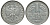 ФРГ 1 МАРКА 1956 D KM 110, J. 385 медно-никель 72-634
