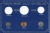 Швеция 5, 10, 25 эре 1972 Густав VI Адольф (1950-1973) в картоне набора монетного двора UNC 7-5-7-271