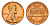 США 1 цент 1971 D, Линкольн, из набора KM 201 медь цинк BU 4685-451