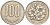 ЯПОНИЯ 100 ЙЕН 1970 ГОД 45, ИМПЕРАТОР ХИРОХИТО СЁВА (1926-1989) KM 82 медно-никель 4514-111