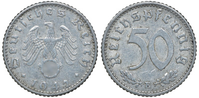 Германия 50 рейхспфеннигов 1942 E KM 96, J. 372 алюминий 72-1327