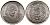 МЕКСИКА 20 СЕНТАВО 1976 КМ 442 медно-никель UNC 56-916