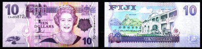 Фиджи 10 долларов 2007 Pick 111 a бумага UNC (пресс) 8608-2-1-1