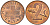 Швейцария 2 раппена 1970 KM 47 бронза UNC 4592-734
