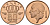 Бельгия 50 сантимов 1992 Belgie KM 149.1 бронза UNC 192-456