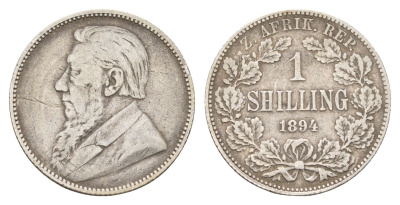 ЮАР 1 шиллинг 1894 KM 5 серебро 4044-1525