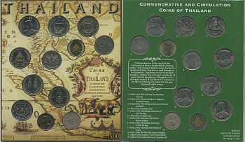 Таиланд набор из 12 монет 1966-2000 юбилейные монеты    UNC  8-1-06-07