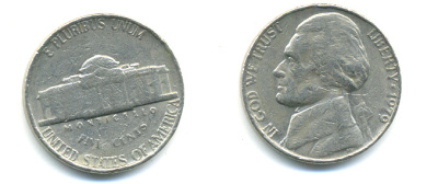 США 5 ЦЕНТОВ 1979 ДЖЕФФЕРСОН KM А192 медно-никель 179-723