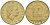 Италия 200 лир 1979 R, шестерня KM 105 алюминиевая бронза 85-525