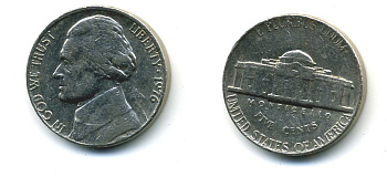 США 5 ЦЕНТОВ 1976 KM A192 медно-никель 4364-331