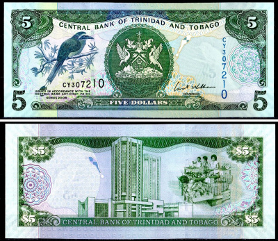 Тринидад и Тобаго 5 долларов 2006 Pick 47 a бумага UNC (пресс) 402-51-2-1