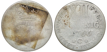 Оснабрюк 12 пфеннигов 1766 KM C#4 медь 46-115