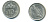 Малайзия 10 сенов 1991 цветок KM 51 медно-никель 176-763
