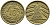 ГЕРМАНИЯ 10 РЕЙХСПФЕННИГОВ 1935 E, KM 40, J. 317 алюминиевая бронза 4390-837