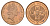 Остров Мэн 2 пенса 1988 Елизавета II (1952-2022) KM 208 бронза UNC 4121-1115