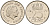 Нидерланды 25 центов 1971 Юлиана (1949-1980) KM 183 никель    4598-461