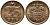 ДАНИЯ 25 ЭРЕ 1990 LG; JP; A, МАРГАРЕТ II (1972-) KM 868.1 бронза UNC 100-737