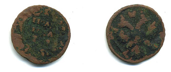 Россия полушка 1735 Анна Иоанновна (1730-1740) Биткин 343 медь 53-1053