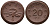 Саксония 20 пфеннигов 1921 колосья и серп J. N 53 фарфор UNC 1094-9-23