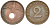 ГЕРМАНИЯ 2 РЕЙХСПФЕННИГА 1939 B KM 90, J. 362 бронза 261-1025