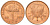 Малайзия 1 сена 2006 KM 49 сталь плакированная бронзой UNC 4617-1228
