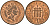 Великобритания 1 пенни 1993 Елизавета II (1952-2022) KM 935a, Spink 4391 (B4) сталь плакированная медью 4154-1011